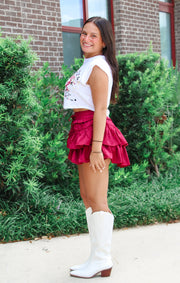 The Fear the Spear Cap Sleeve Crop