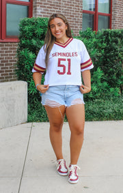 The Florida State Cropped Football Jersey (White)