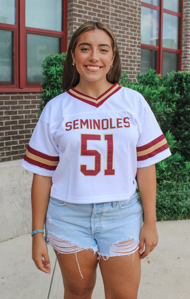 The Florida State Cropped Football Jersey (White)
