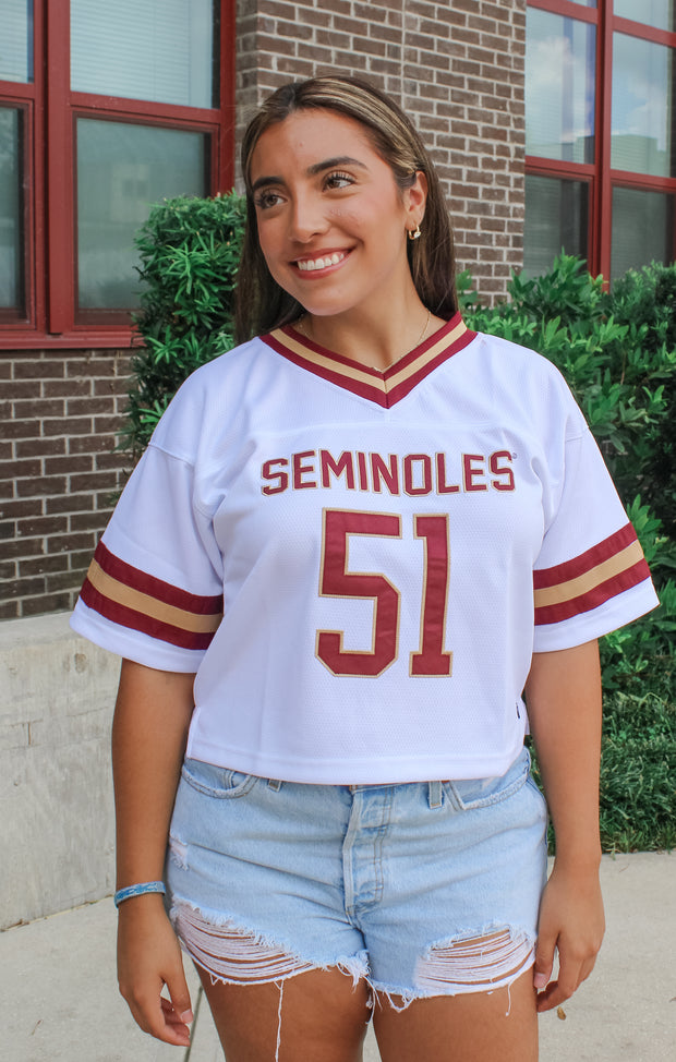 The Florida State Cropped Football Jersey (White)
