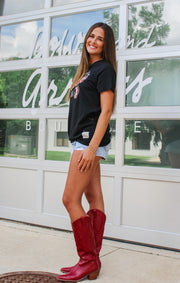 The 'Noles Est. 1851 Vintage Boyfriend Tee (Black)