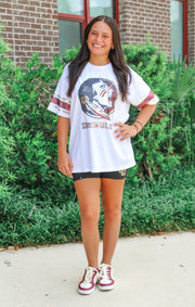 The Seminoles Sequin Grand Jersey Tee