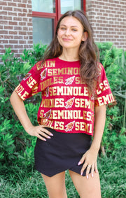 The FSU Seminoles Sequin Repeat Tee