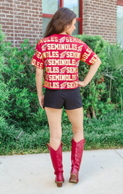 The FSU Seminoles Sequin Repeat Tee