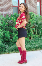 The FSU Seminoles Sequin Repeat Tee