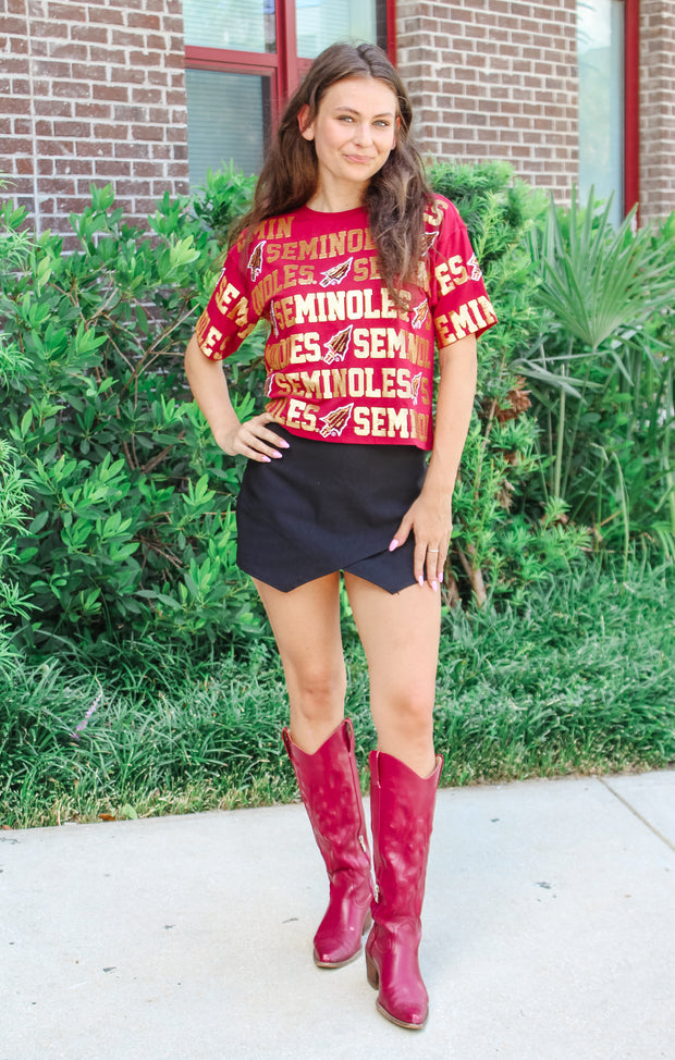 The FSU Seminoles Sequin Repeat Tee