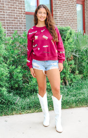 The Go 'Noles Spirit Sequin Sweatshirt