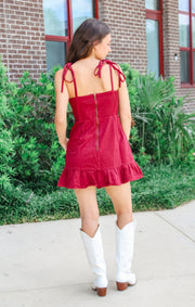 The Game Day Denim Mini Dress