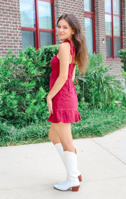 The Game Day Denim Mini Dress