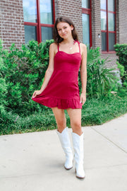 The Game Day Denim Mini Dress