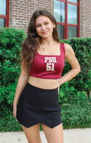 The FSU Jersey Corset Top