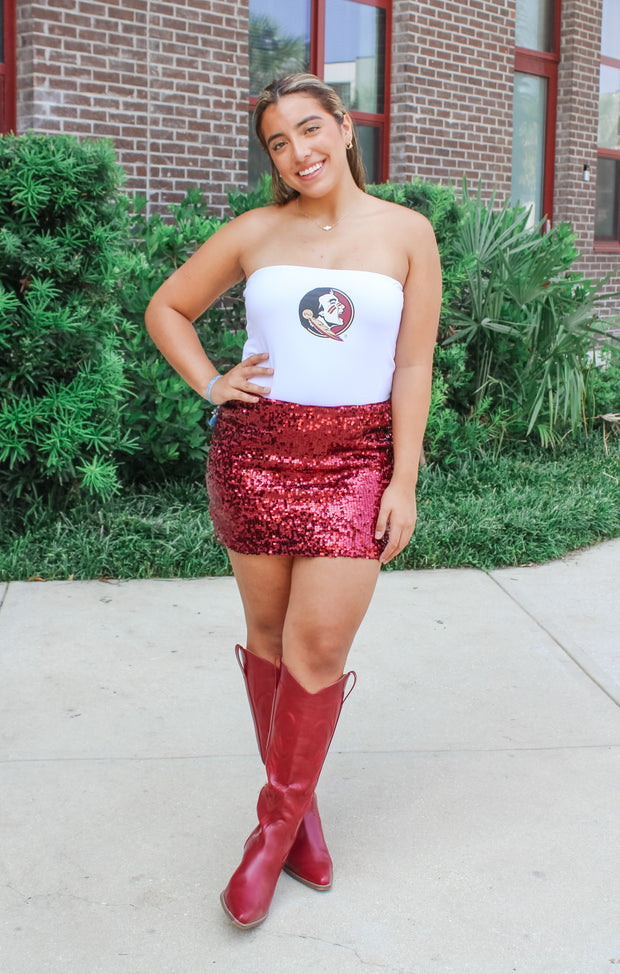The Florida State Sequin Mini Skirt