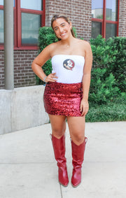 The Florida State Sequin Mini Skirt
