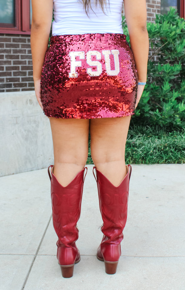 The Florida State Sequin Mini Skirt