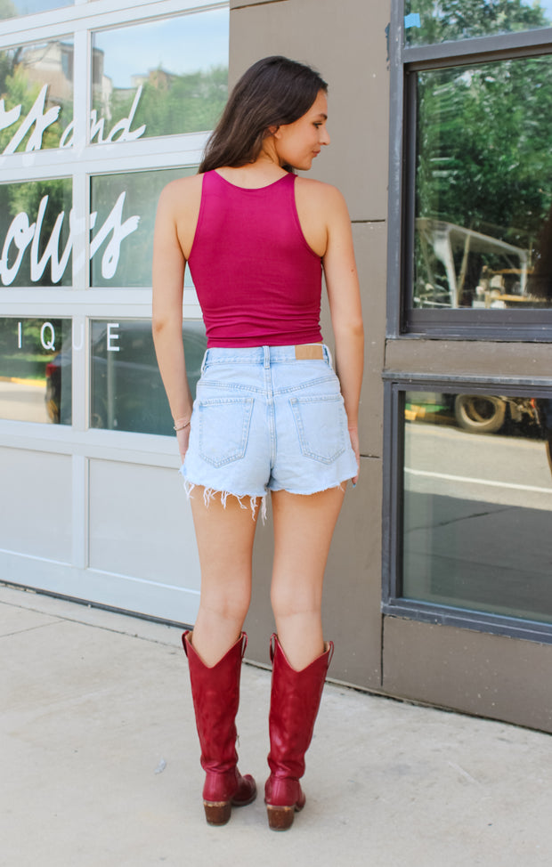 The Florida State First Down Crop Top (Garnet)