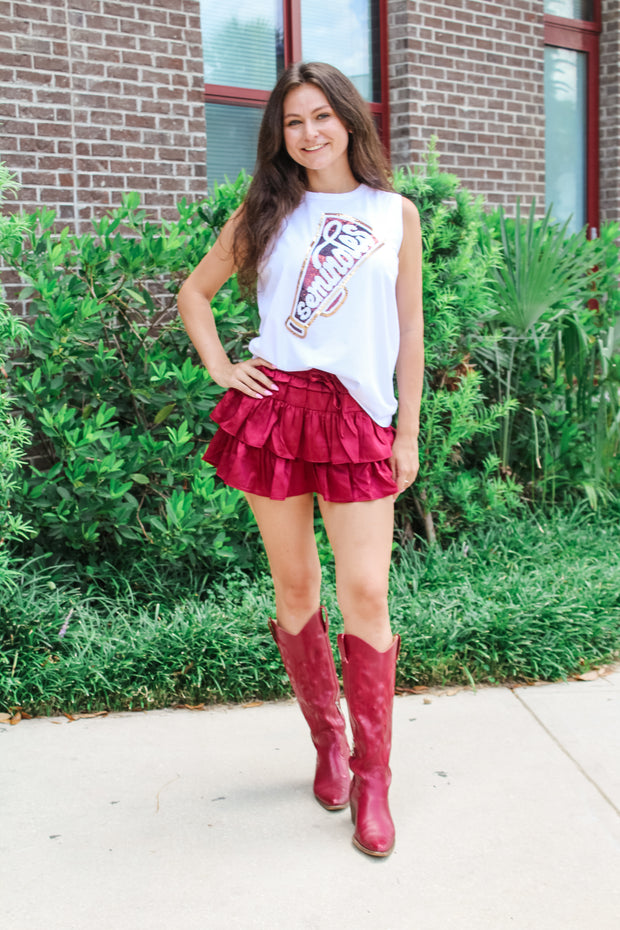 The Seminoles Sequin Muscle Tank