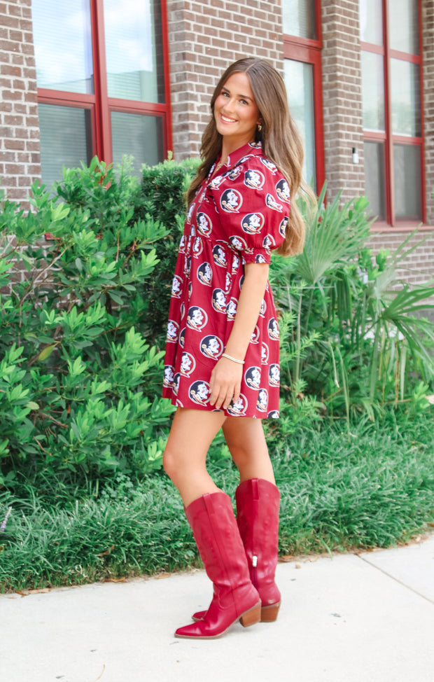 The Seminoles Poplin Dress
