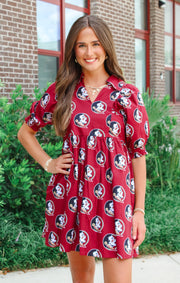 The Seminoles Poplin Dress