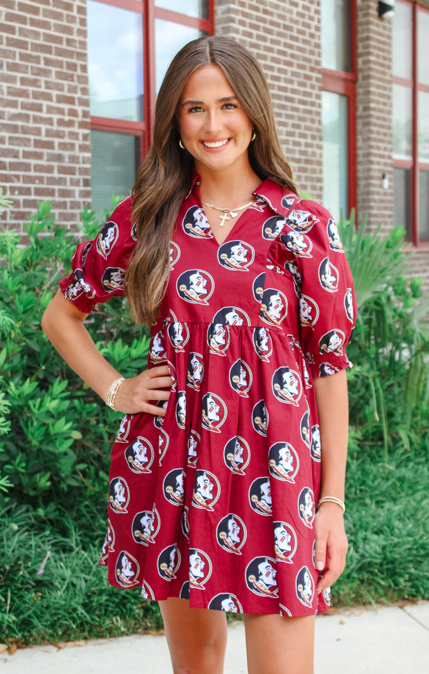The Seminoles Poplin Dress