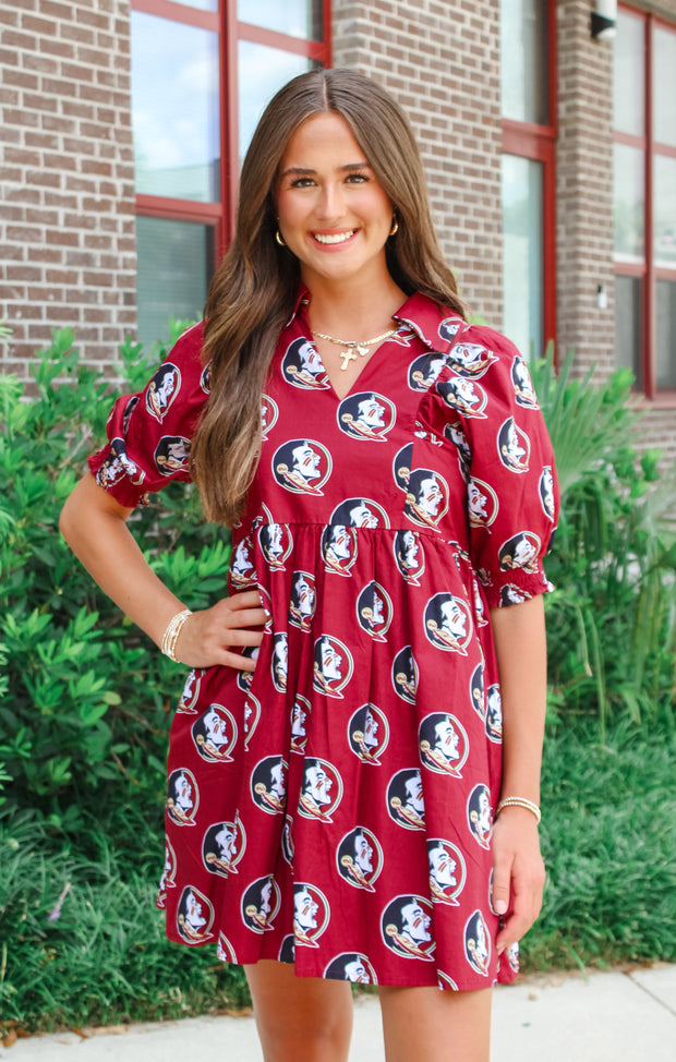 The Seminoles Poplin Dress