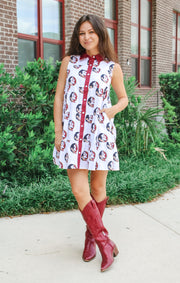 The 'Noles Poplin Tank Dress