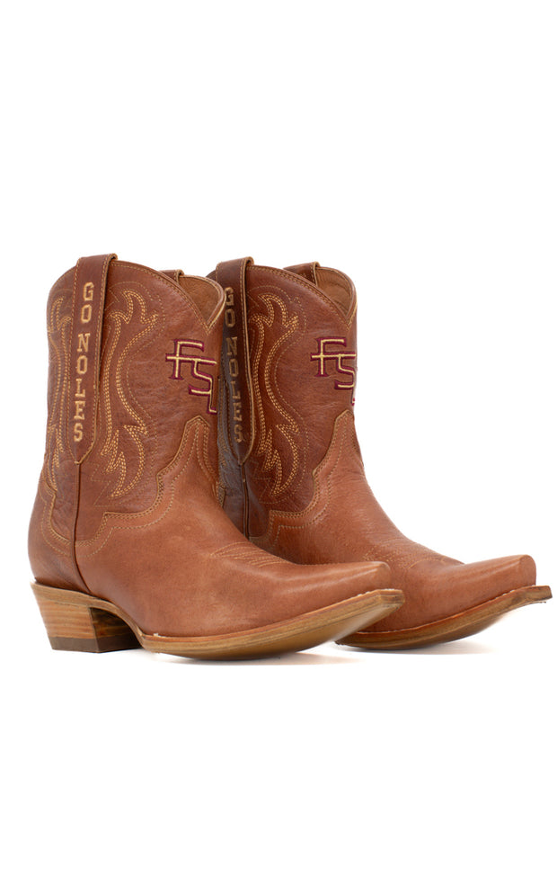 The FSU "Sarah" Shorty Western Boot (Tan)