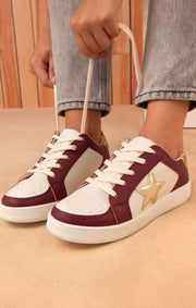 The Campus Walk Sneaker (Garnet & Gold)