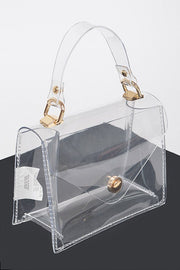 The Top Handle Clear Crossbody Bag