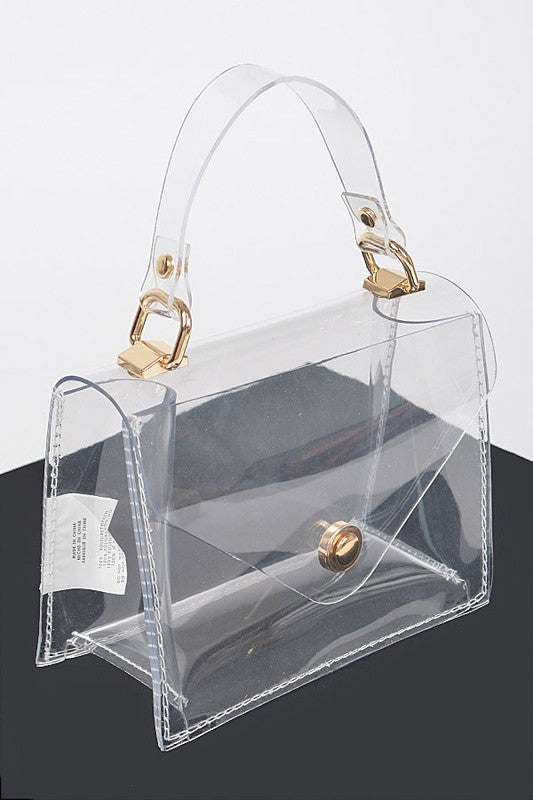 The Top Handle Clear Crossbody Bag
