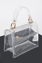 The Top Handle Clear Crossbody Bag