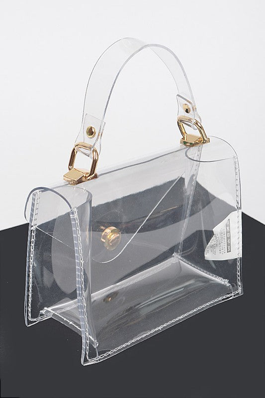 The Top Handle Clear Crossbody Bag