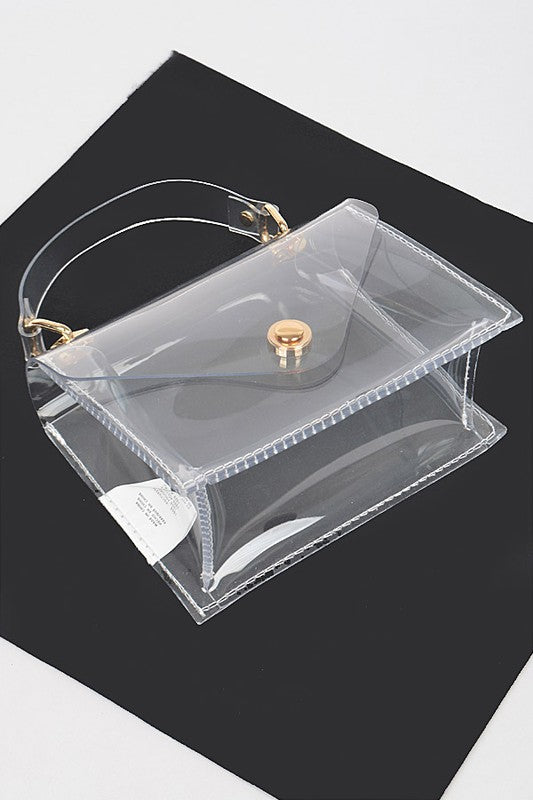 The Top Handle Clear Crossbody Bag