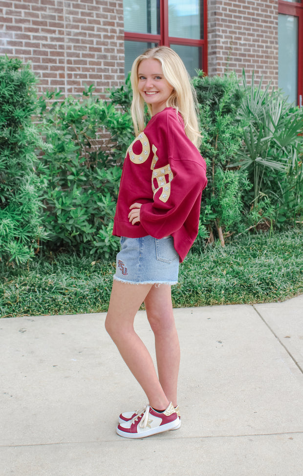 The FSU Star Balloon Sleeve Pullover