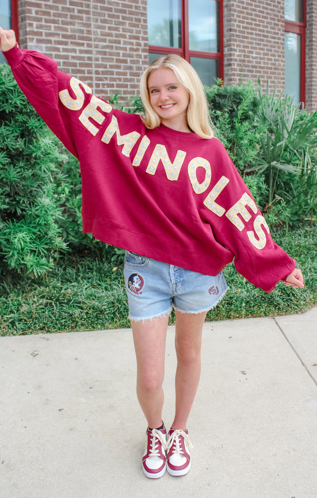 The FSU Star Balloon Sleeve Pullover