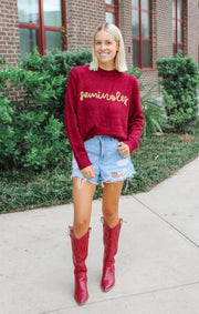 The Seminoles Embroidered Sweater