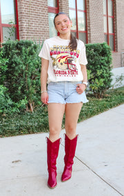 The National Champions Vintage Boyfriend Tee (Vintage White)