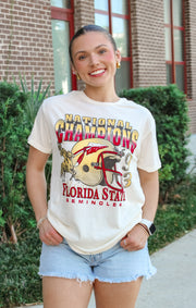 The National Champions Vintage Boyfriend Tee (Vintage White)