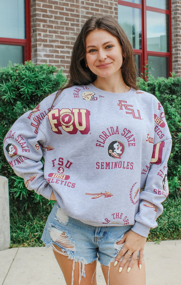 The FSU "Always on Repeat" Crewneck
