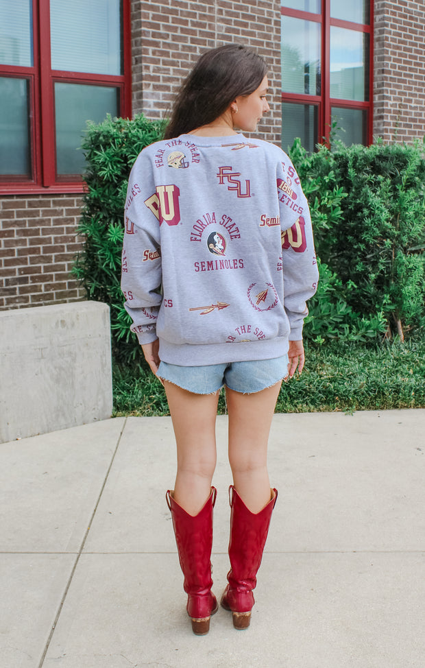 The FSU "Always on Repeat" Crewneck