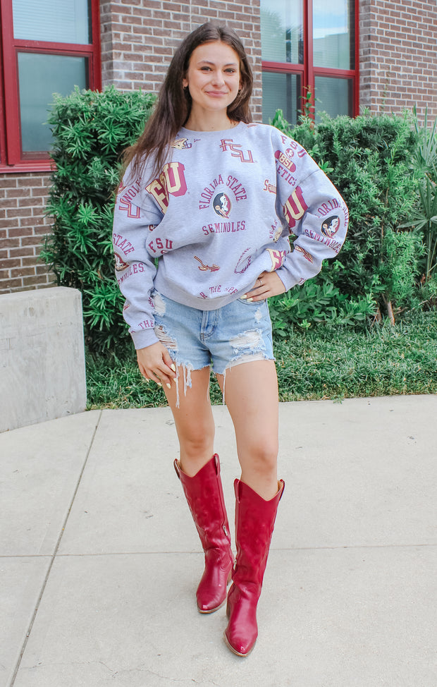 The FSU "Always on Repeat" Crewneck