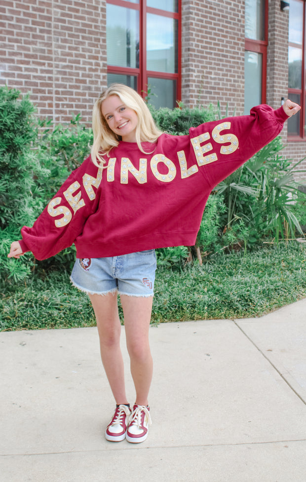 The FSU Star Balloon Sleeve Pullover