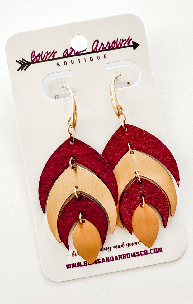The Leaf Drop Earrings