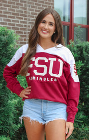 The FSU "Victory" Long Sleeve Jersey Tee