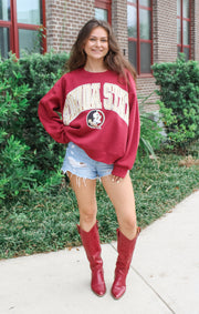 The Florida State "Arch Sweeper" Oversized Crewneck