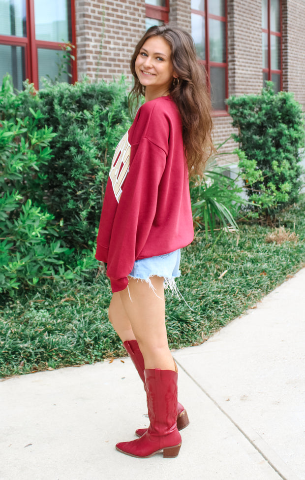 The Florida State "Arch Sweeper" Oversized Crewneck