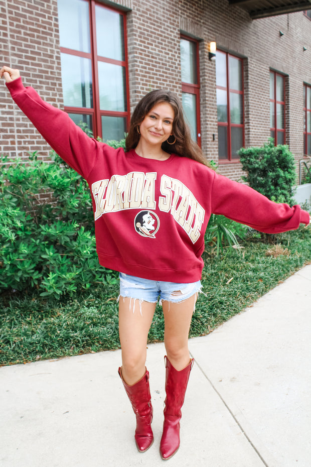 The Florida State "Arch Sweeper" Oversized Crewneck