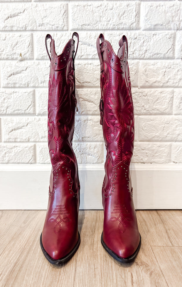 The Jenn Boot (Garnet)