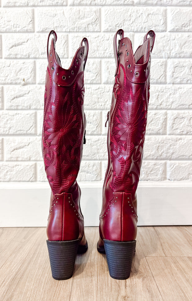 The Jenn Boot (Garnet)