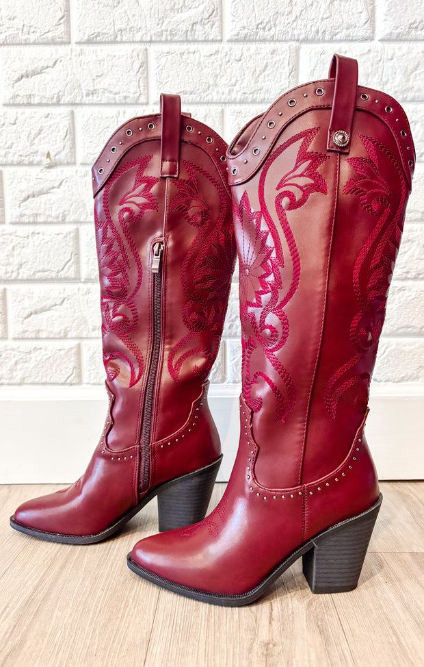 The Jenn Boot (Garnet)