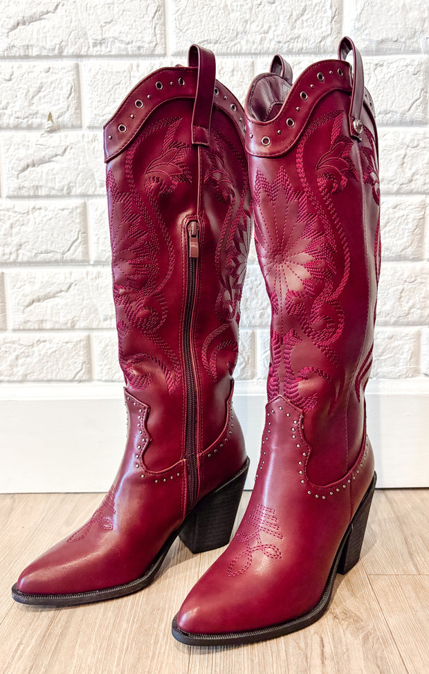 The Jenn Boot (Garnet)
